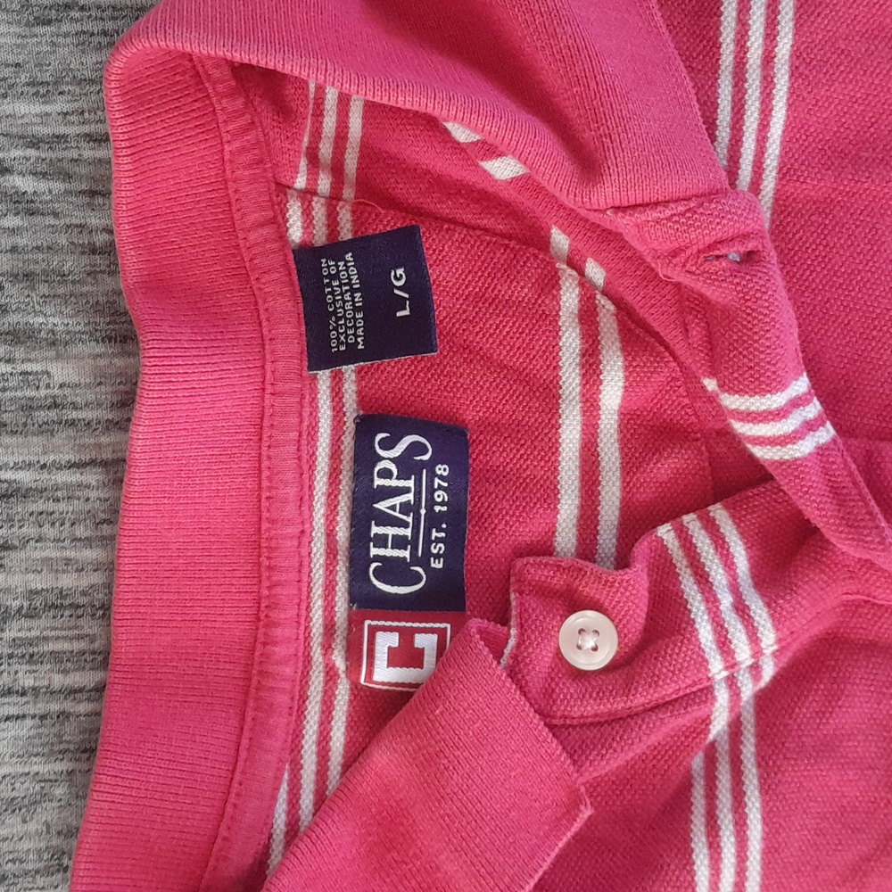 LG pink chaps mens dress shirt